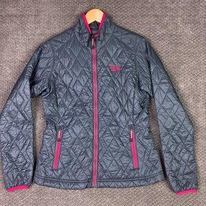 Mountain Hardwear Thermostatic Thermal Q Puffer Jacket Women's Medium Gray Pink